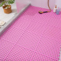 HOT Splicing non-slip hollow can be cut to customize 30*30*1cm DIY color plastic bathroom mat with suction cup