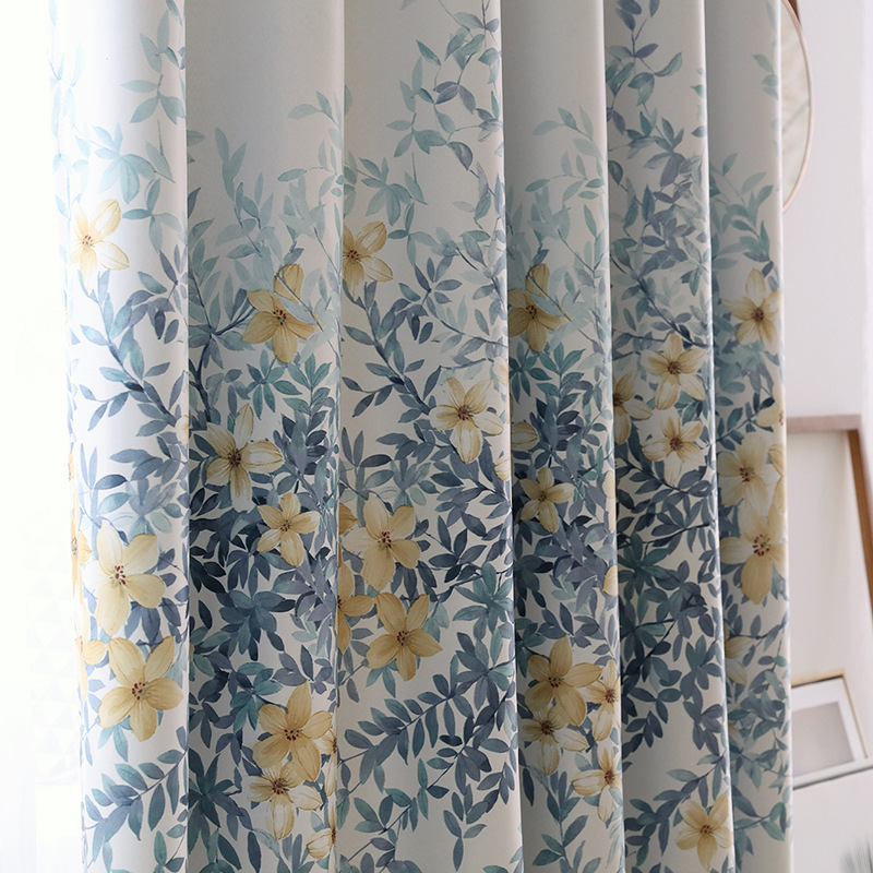 Online sale window curtains living room modele de rideaux salon, New product ideas 2019 readymade durable printing curtain