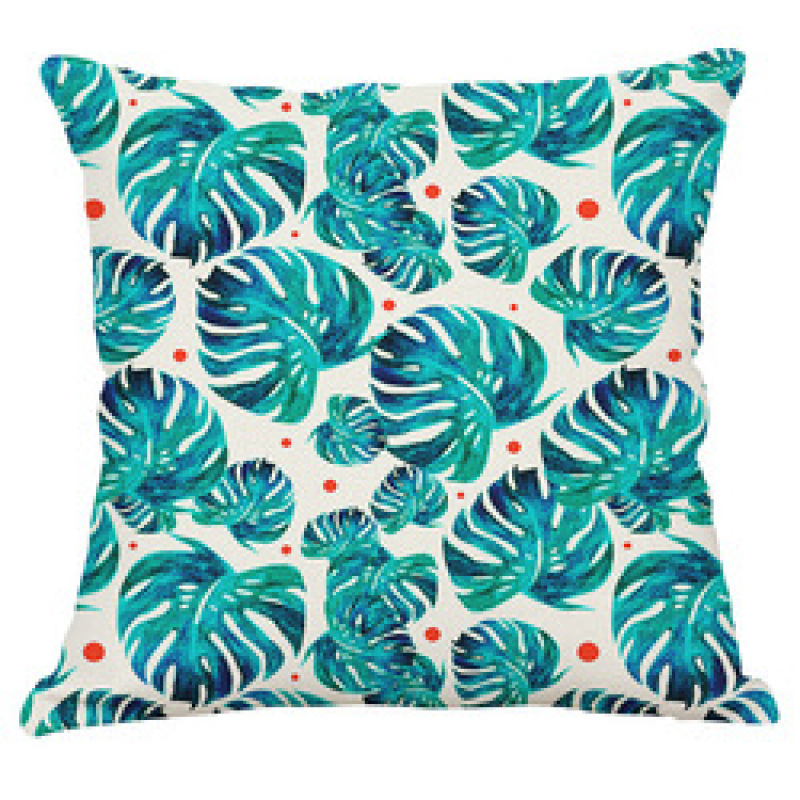 Custom Made Outdoor Furniture Tropical Leaves Cushion Chair Cover,King Size Throw Pillow Covers For Home Decor/