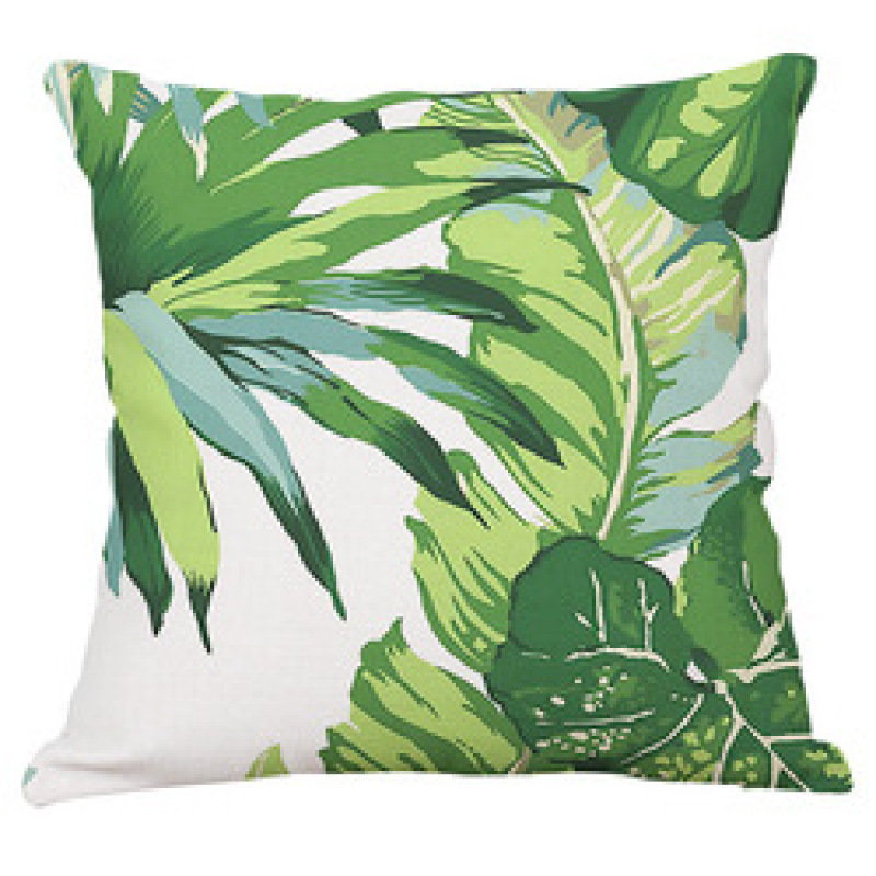 Custom Made Outdoor Furniture Tropical Leaves Cushion Chair Cover,King Size Throw Pillow Covers For Home Decor/