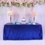 Custom Shiny Sequins Beautiful  Christmas Decorative Party Rectangle sheer gold beaded lace overlay tablecloth For Wedding