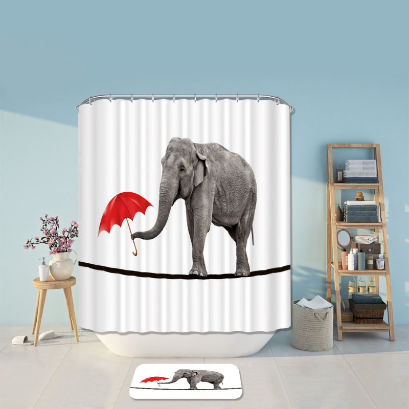 New Custom Printed Shower Curtains For Bathroom ,Multicolor Pattern Shower Curtain/