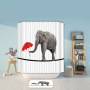 New Custom Printed Shower Curtains For Bathroom ,Multicolor Pattern Shower Curtain/