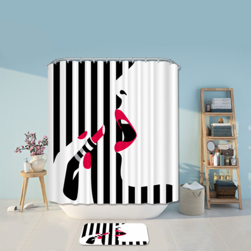 New Custom Printed Shower Curtains For Bathroom ,Multicolor Pattern Shower Curtain/