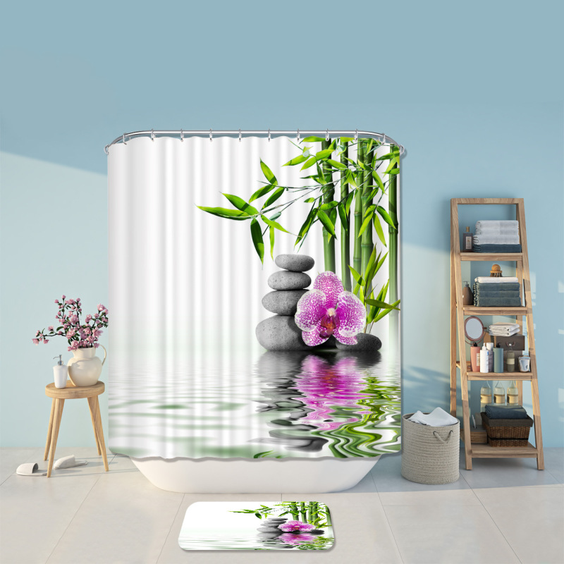 New Custom Printed Shower Curtains For Bathroom ,Multicolor Pattern Shower Curtain/