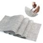 Table Runner Damask Circle Linen Centre Topper Ornament  30 x 100 cm sage indian satin table runners luxury
