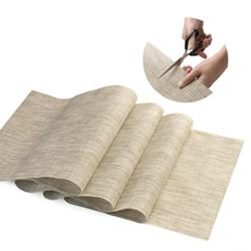 Table Runner Damask Circle Linen Centre Topper Ornament  30 x 100 cm sage indian satin table runners luxury