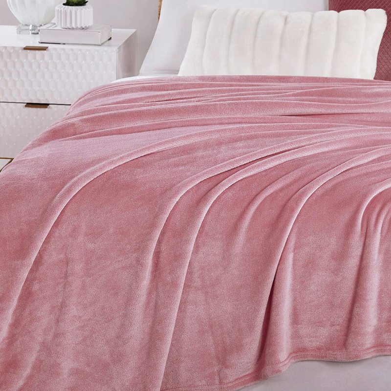 Dark Brown Color Velvet Warm Blanket For Living Room Bed Flannel Winter  Blanket/