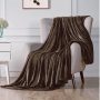 Dark Brown Color Velvet Warm Blanket For Living Room Bed Flannel Winter  Blanket/