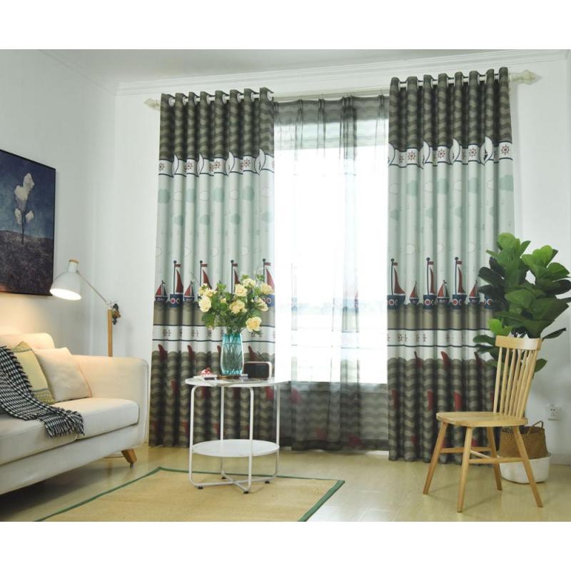 China Luxury Curtains Designs Printed Curtain For kids, Online Sale Used Bedroom Curtain Panel/