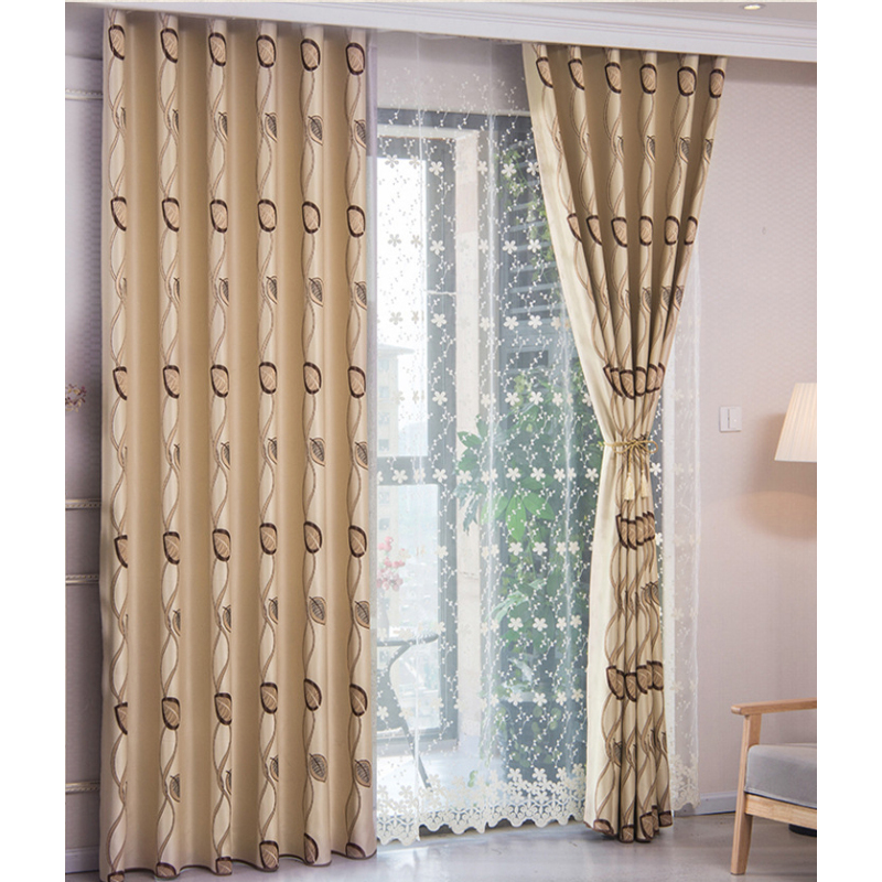 Latest Curtain Fashion Designs Blackout Curtain Fabric, Amazon Top Seller 2019 Jacquard Damask Curtain For Bedroom Set/