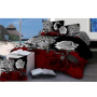 Wedding Comforter Set, Red Rose Flower Pattern Bedding Set/