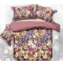 Wedding Comforter Set, Red Rose Flower Pattern Bedding Set/