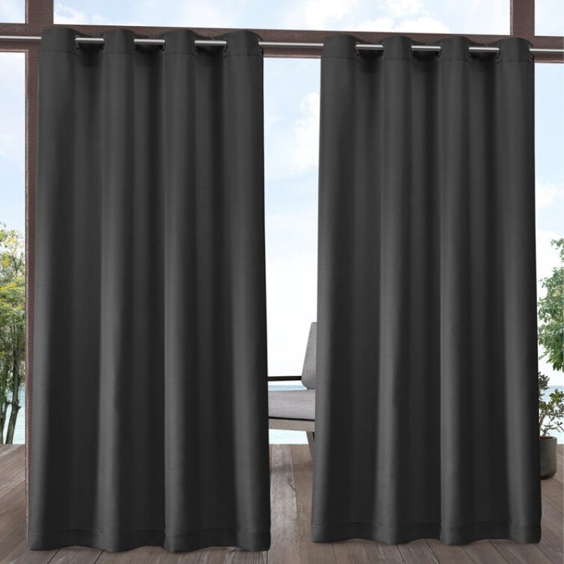 Grommets are nice and large and easily to hang extra wide outdoor curtains, 95 inc outdoor curtains for the gazebo solarium *