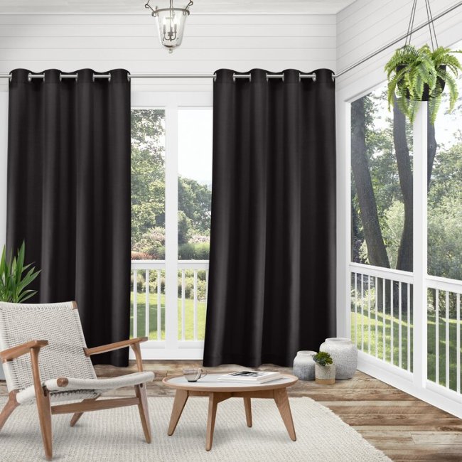 Grommets are nice and large and easily to hang extra wide outdoor curtains, 95 inc outdoor curtains for the gazebo solarium *