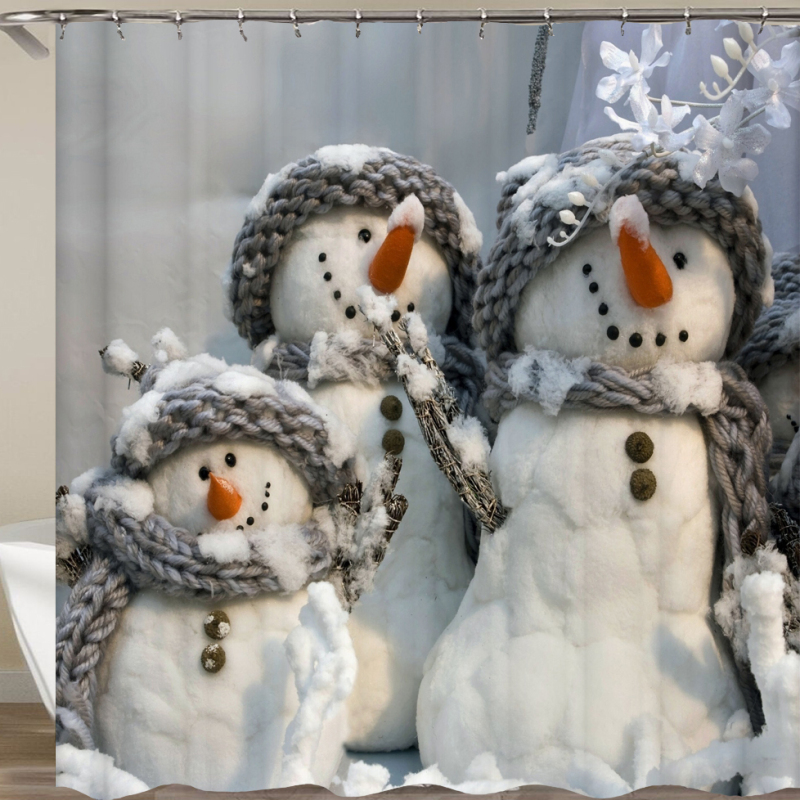 Drop Shipping Great Merry Christmas Designs Shower  Curtain Waterproof Shower Curtain/