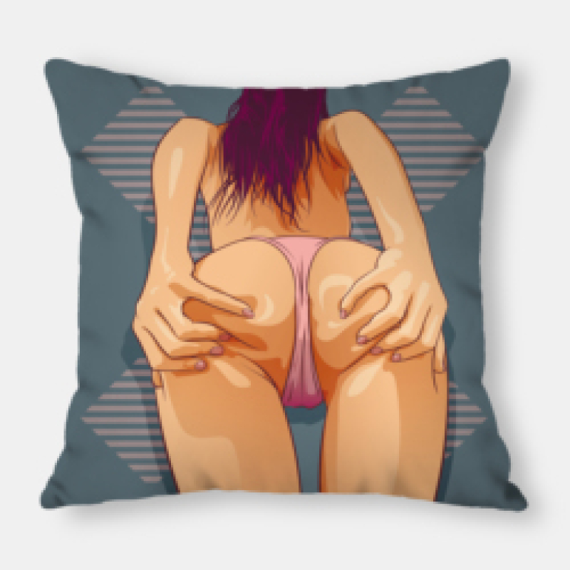 Home Decor Vintage Lady Girl Star Ass Pinup Digital Printed Cushion Cover, Fashion Throw Car Office Sofa Pillowcase/