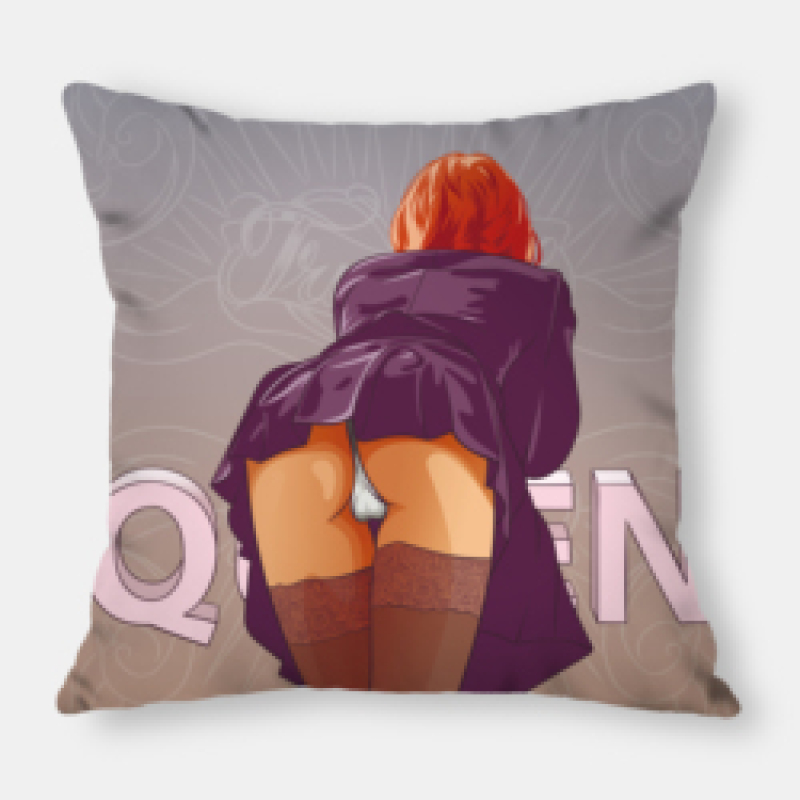 Home Decor Vintage Lady Girl Star Ass Pinup Digital Printed Cushion Cover, Fashion Throw Car Office Sofa Pillowcase/