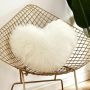 Heart Shaped Faux Wool Fur Cushion Cover Velvet Fluffy Soft Plush Pillow Case Slipcover,Customis Cushion Cover Custom/