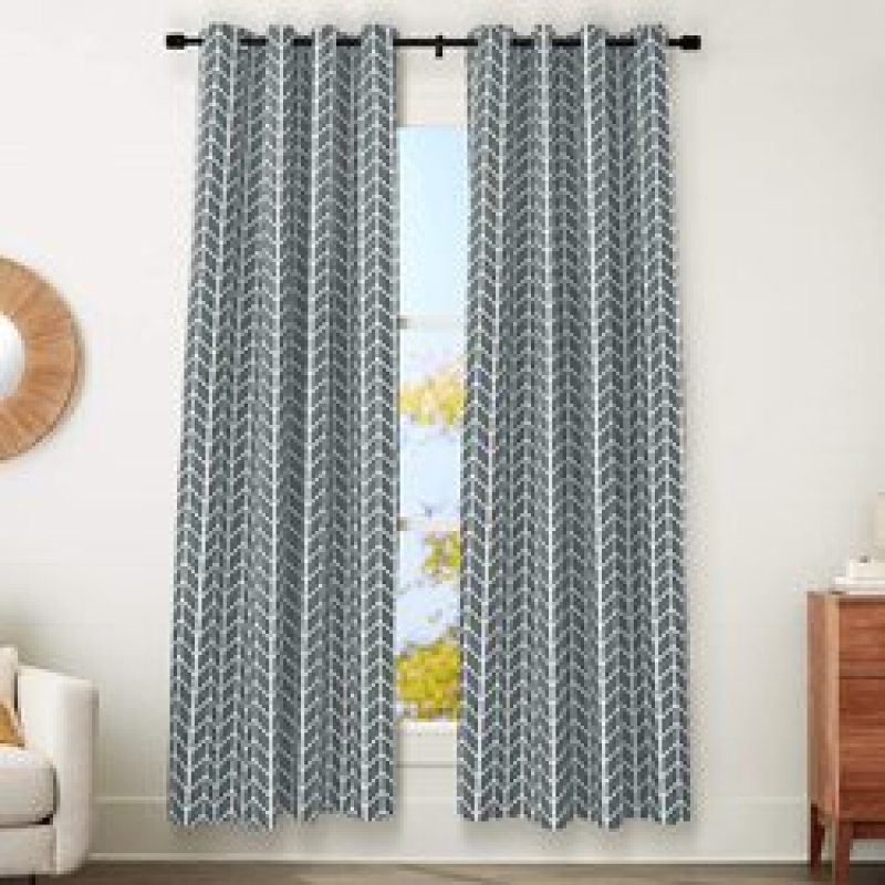 Cross-border electricity supplier Curtains , High Shading Thick Modern Solid Blackout Curtain#