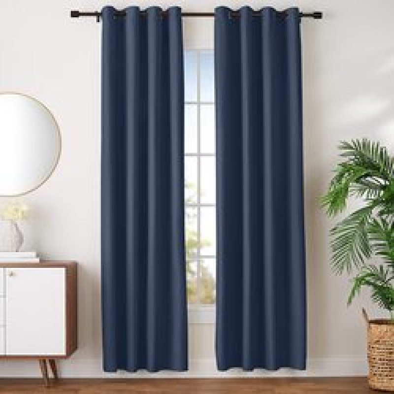 Cross-border electricity supplier Curtains , High Shading Thick Modern Solid Blackout Curtain#