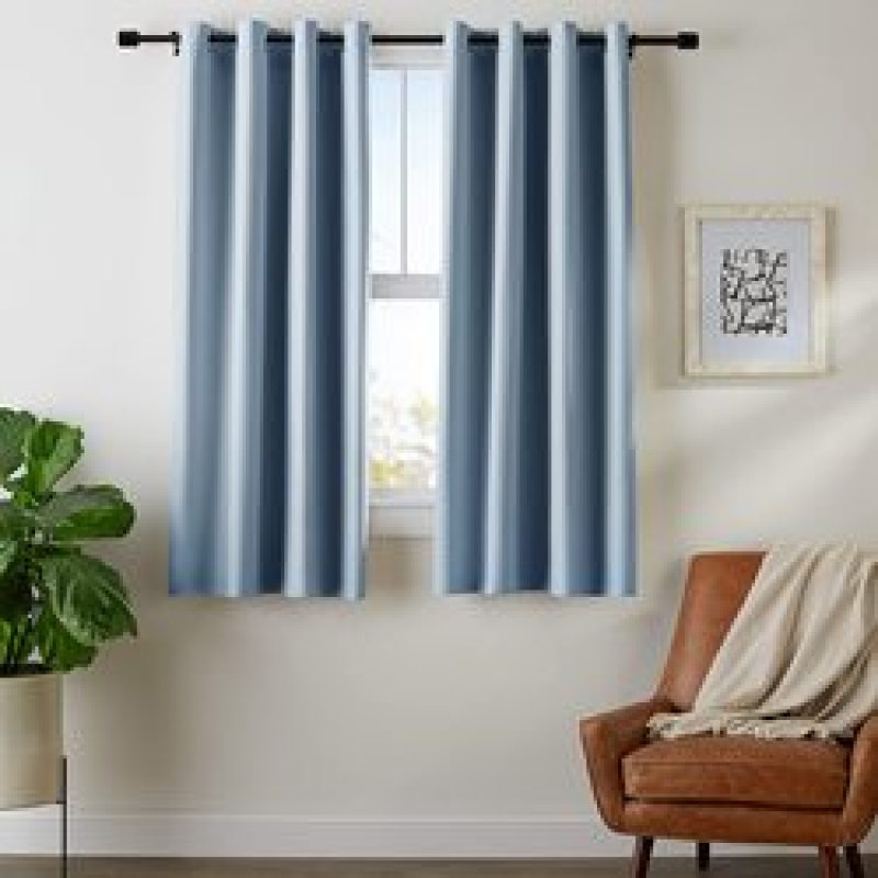 Cross-border electricity supplier Curtains , High Shading Thick Modern Solid Blackout Curtain#