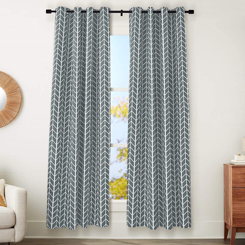 Cross-border electricity supplier Curtains , High Shading Thick Modern Solid Blackout Curtain#