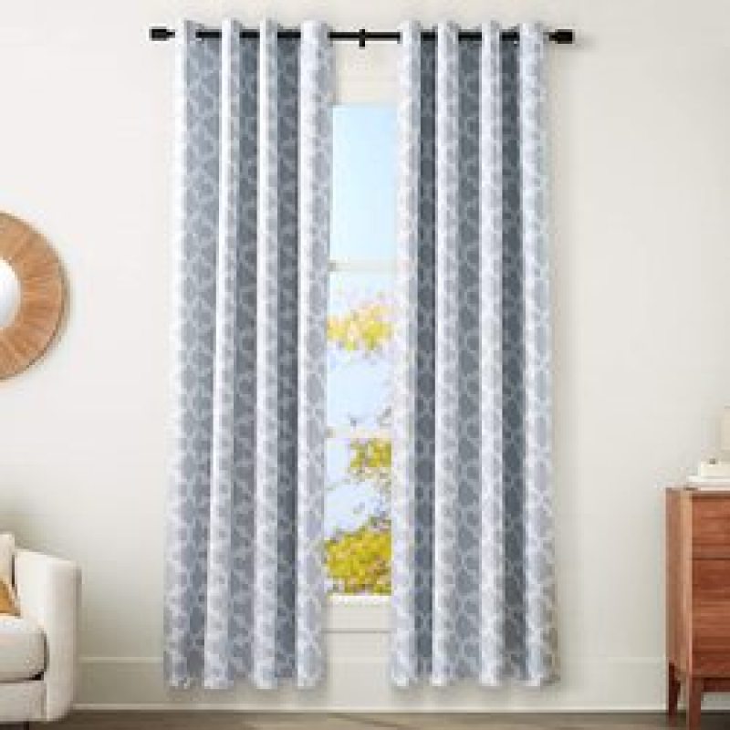Cross-border electricity supplier Curtains , High Shading Thick Modern Solid Blackout Curtain#