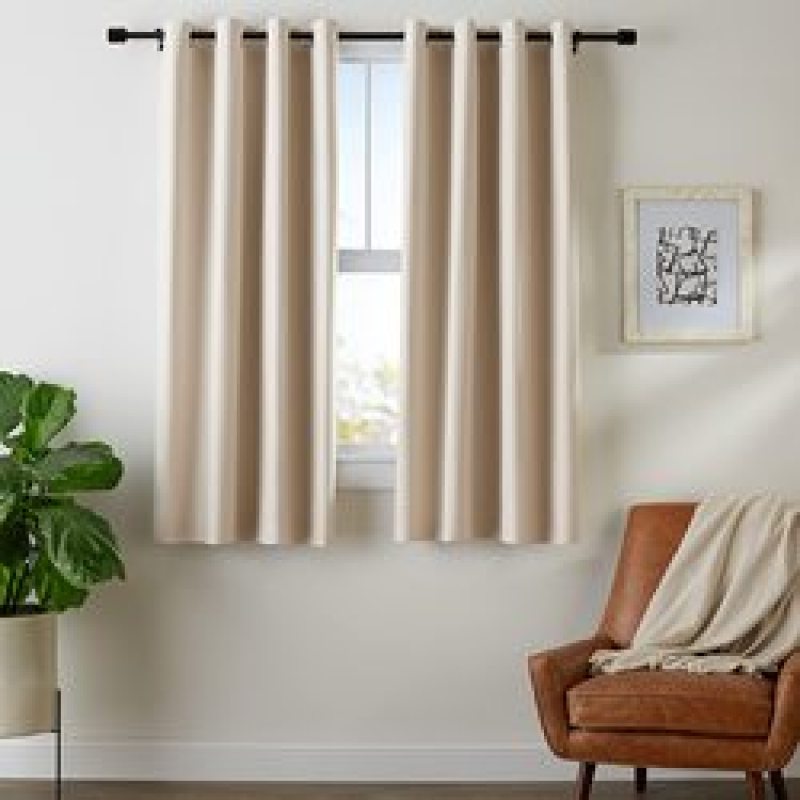 Cross-border electricity supplier Curtains , High Shading Thick Modern Solid Blackout Curtain#