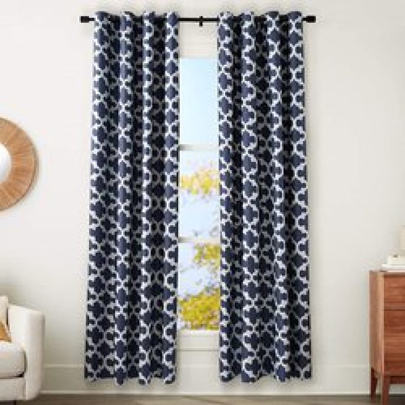 Cross-border electricity supplier Curtains , High Shading Thick Modern Solid Blackout Curtain#