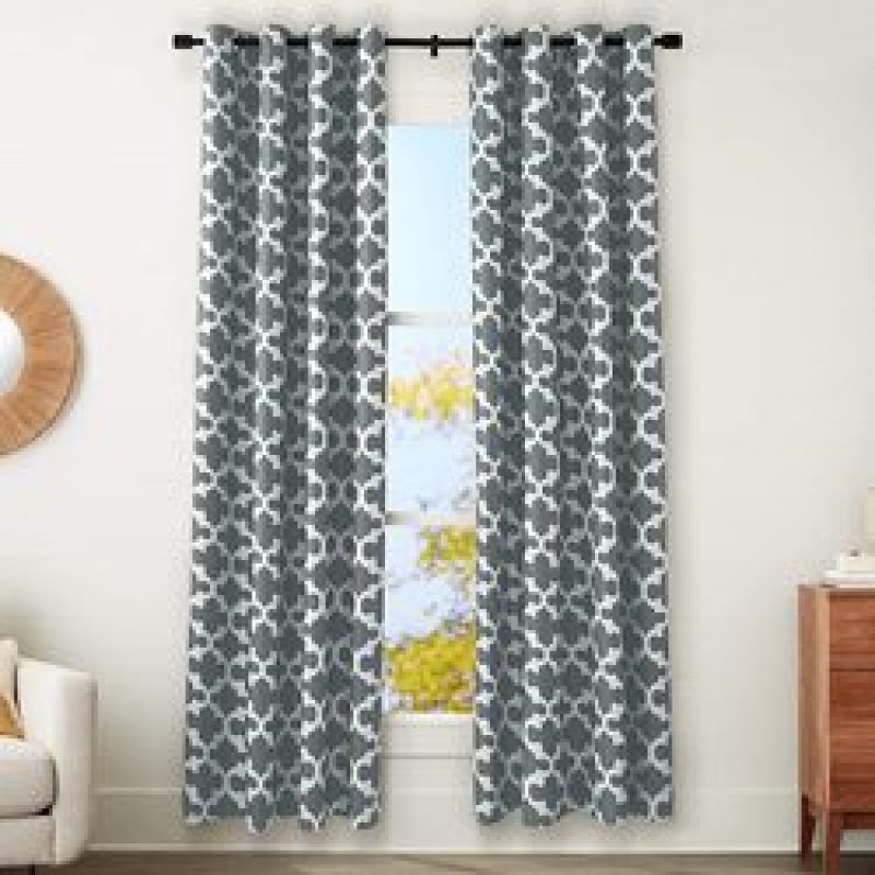 Cross-border electricity supplier Curtains , High Shading Thick Modern Solid Blackout Curtain#