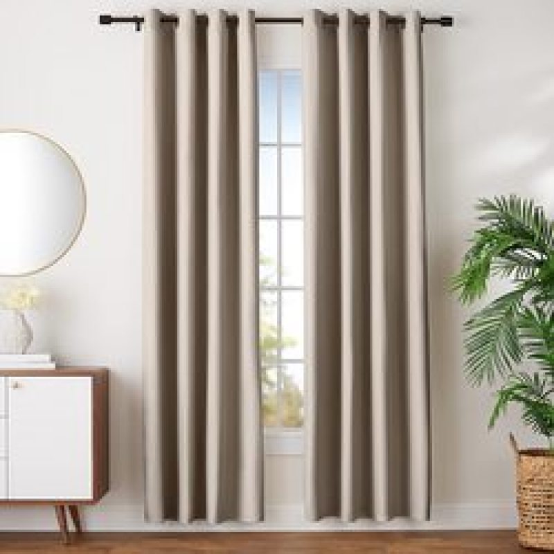 Cross-border electricity supplier Curtains , High Shading Thick Modern Solid Blackout Curtain#
