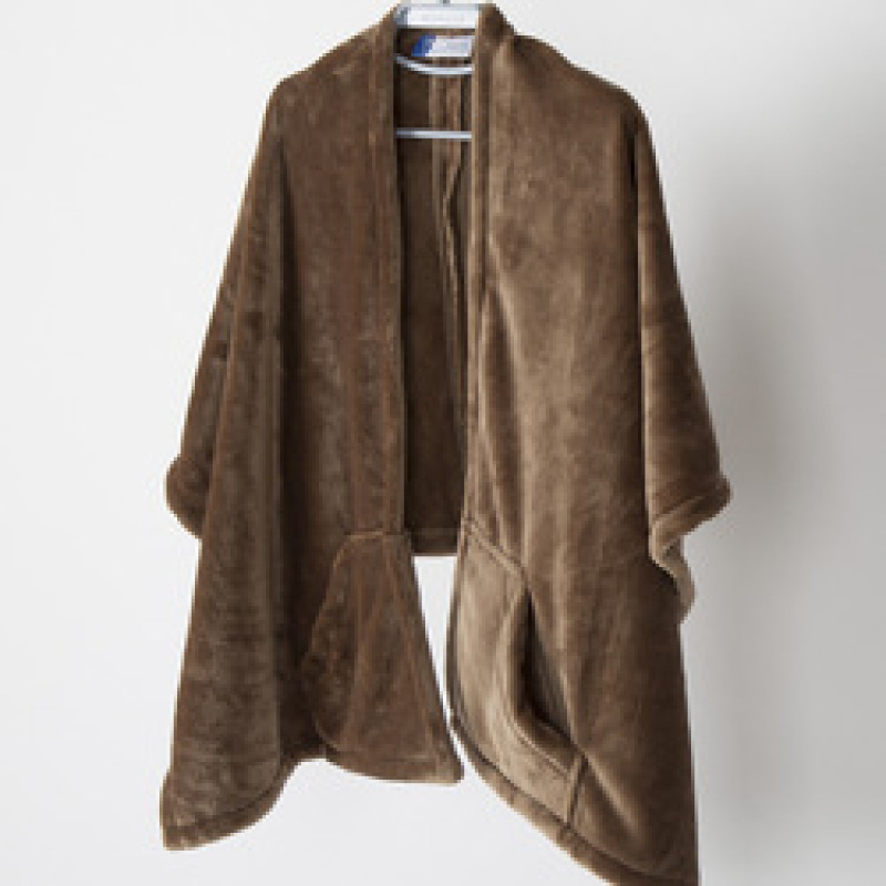Flannel shawl blanket dark grain solid color cool office blanket nap air conditioning recreational  Cape blanket /
