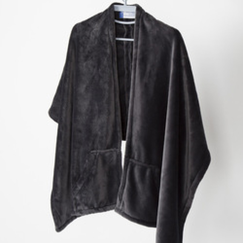Flannel shawl blanket dark grain solid color cool office blanket nap air conditioning recreational  Cape blanket /