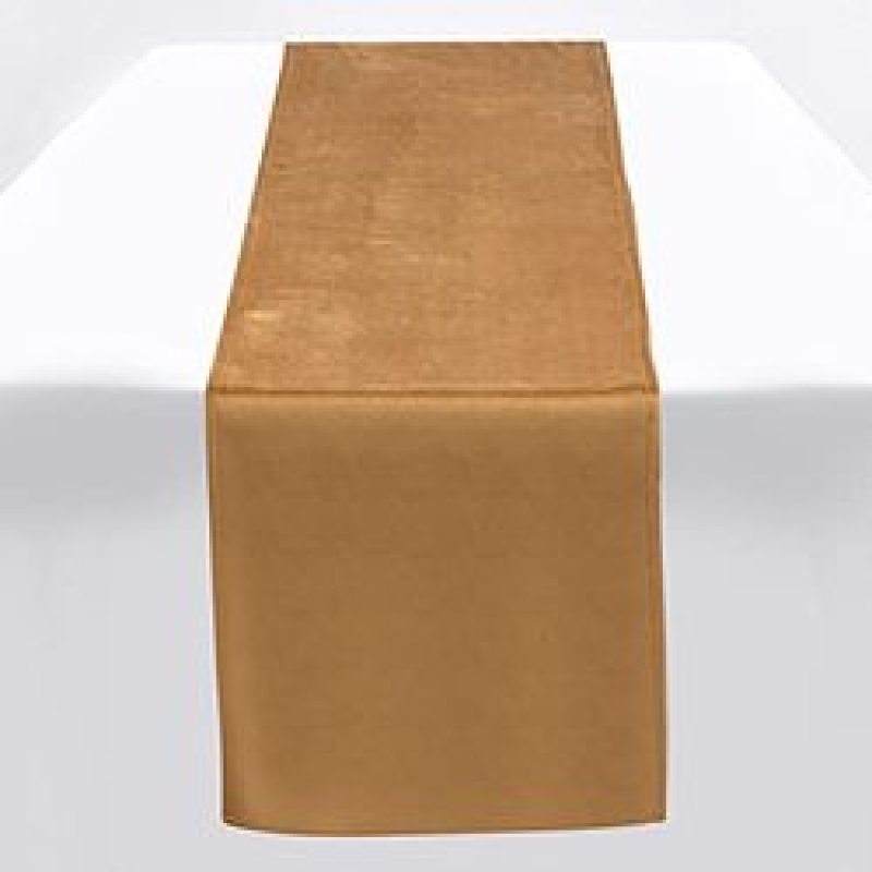 High Quality Beige Plain Satin Luxury Soft Velvet oriental table runner for Party Holiday Wedding Gathering Table