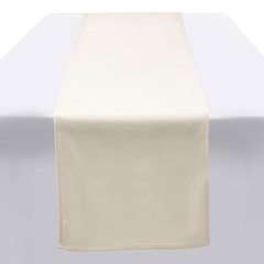 High Quality Beige Plain Satin Luxury Soft Velvet oriental table runner for Party Holiday Wedding Gathering Table