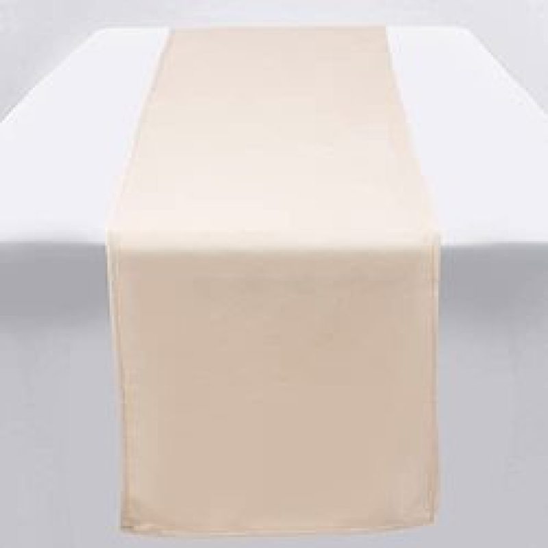High Quality Beige Plain Satin Luxury Soft Velvet oriental table runner for Party Holiday Wedding Gathering Table