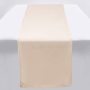 High Quality Beige Plain Satin Luxury Soft Velvet oriental table runner for Party Holiday Wedding Gathering Table