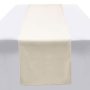 High Quality Beige Plain Satin Luxury Soft Velvet oriental table runner for Party Holiday Wedding Gathering Table