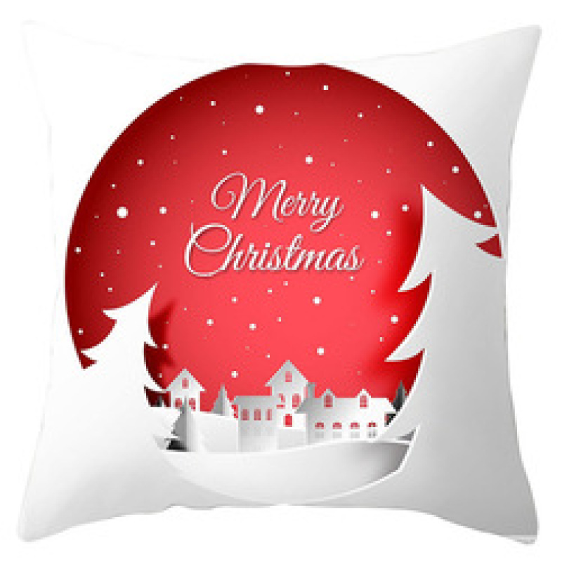 New Santa Claus Elk Snowflake Cushion Cover, Festive Home Decor Sofa Cushion Cover /