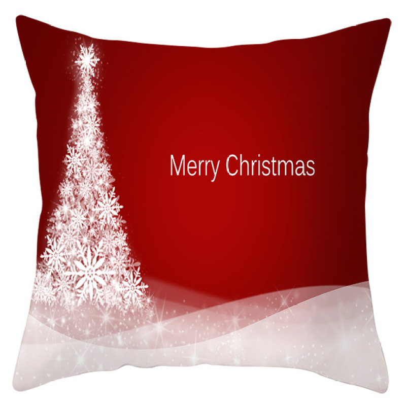 New Santa Claus Elk Snowflake Cushion Cover, Festive Home Decor Sofa Cushion Cover /