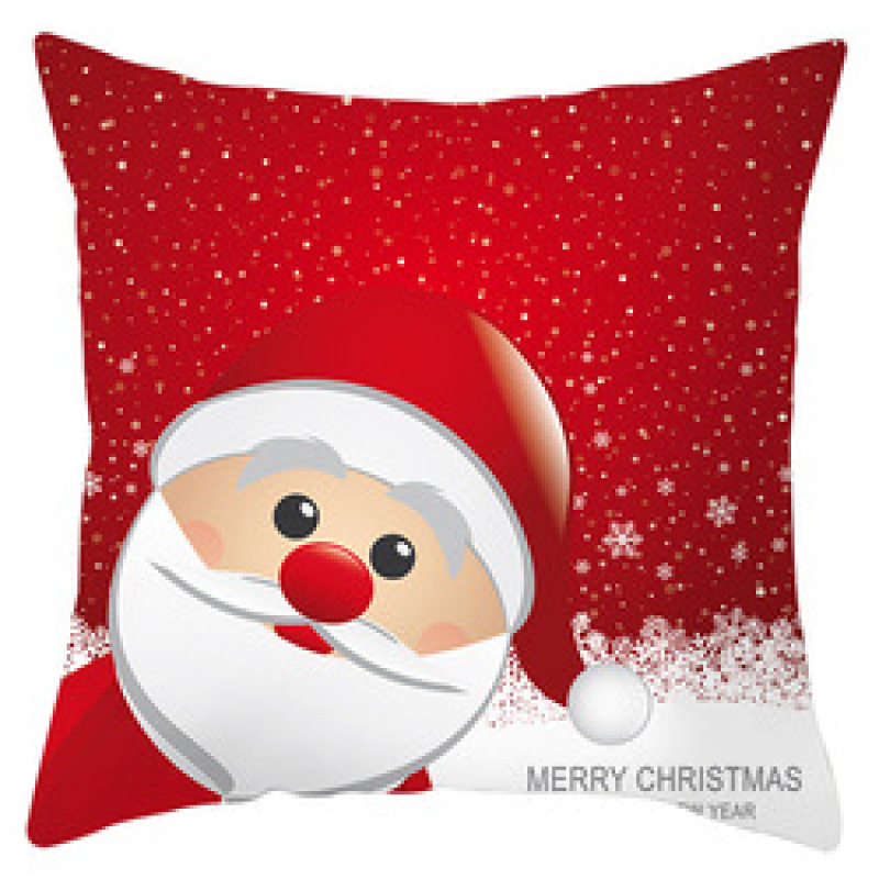 New Santa Claus Elk Snowflake Cushion Cover, Festive Home Decor Sofa Cushion Cover /