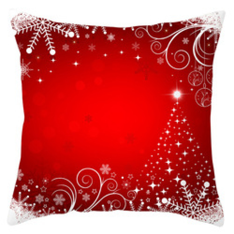 New Santa Claus Elk Snowflake Cushion Cover, Festive Home Decor Sofa Cushion Cover /