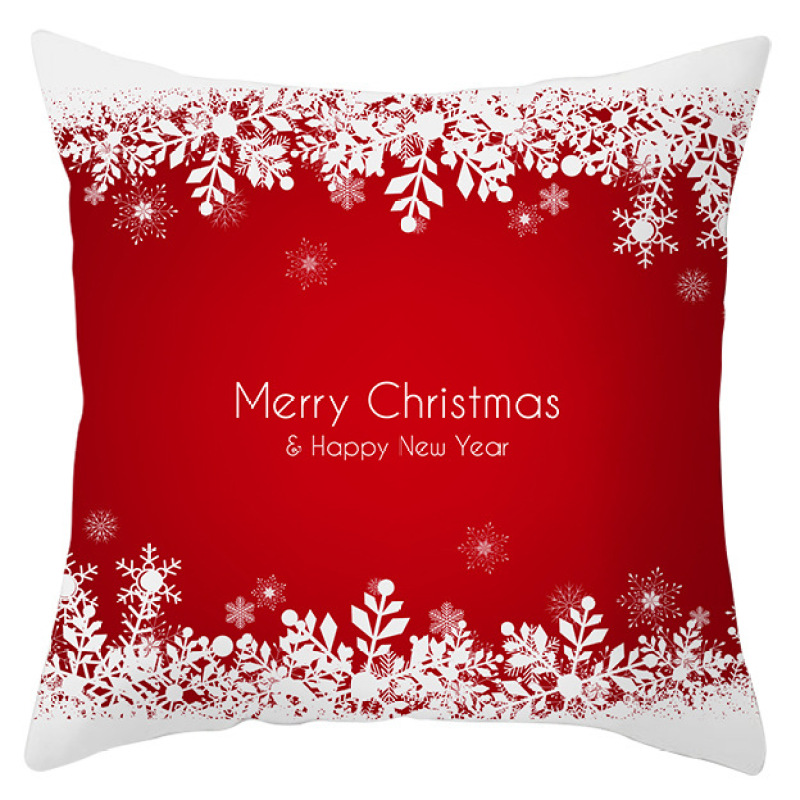 New Santa Claus Elk Snowflake Cushion Cover, Festive Home Decor Sofa Cushion Cover /
