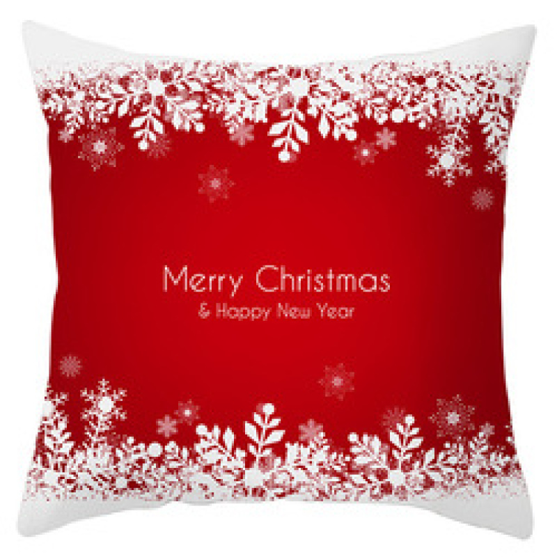 New Santa Claus Elk Snowflake Cushion Cover, Festive Home Decor Sofa Cushion Cover /