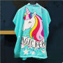 Cartoon Printing Microfiber Poncho Kids' Towels,Swim Beach Towel,  Hooded Bath Towel#