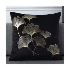 Velvet Personalized Bronzing Pillow Cover, Outdoor Fabric Painting Designs Cushion Cover/