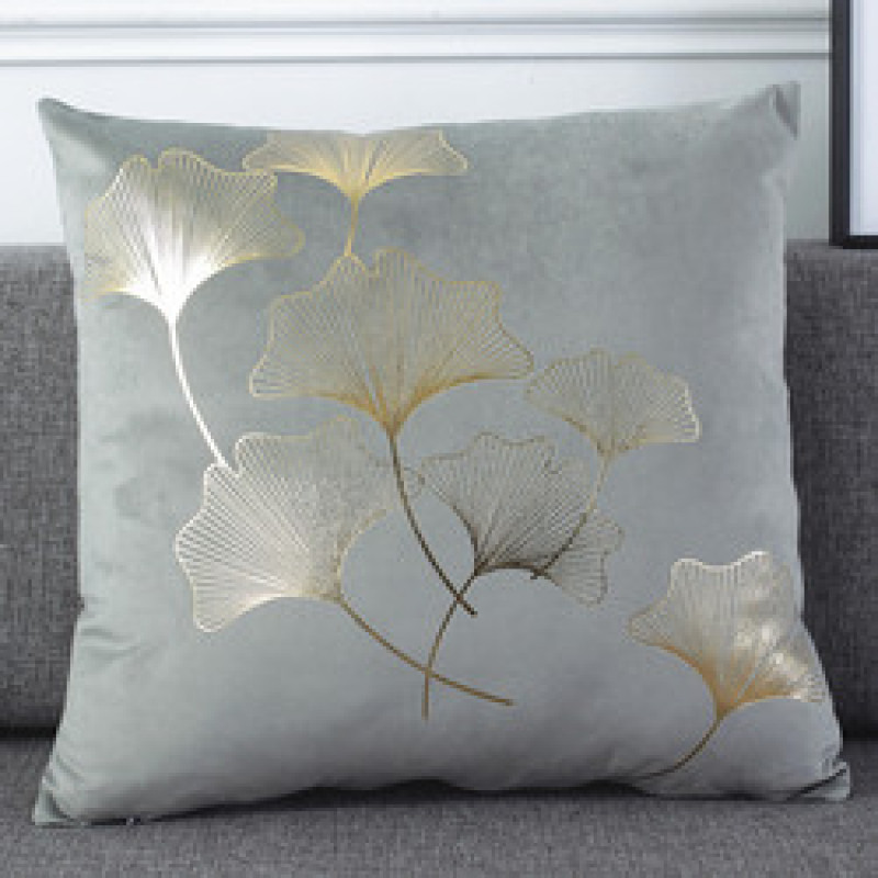 Velvet Personalized Bronzing Pillow Cover, Outdoor Fabric Painting Designs Cushion Cover/
