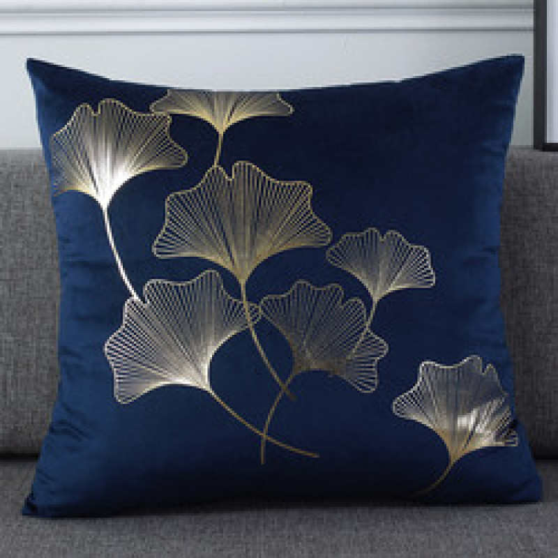 Velvet Personalized Bronzing Pillow Cover, Outdoor Fabric Painting Designs Cushion Cover/
