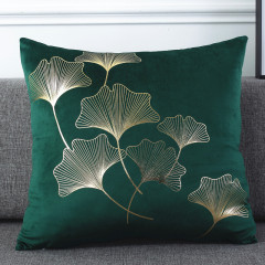 Velvet Personalized Bronzing Pillow Cover, Outdoor Fabric Painting Designs Cushion Cover/